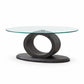 Charcoal grey wood Coffee Table on a clean white background