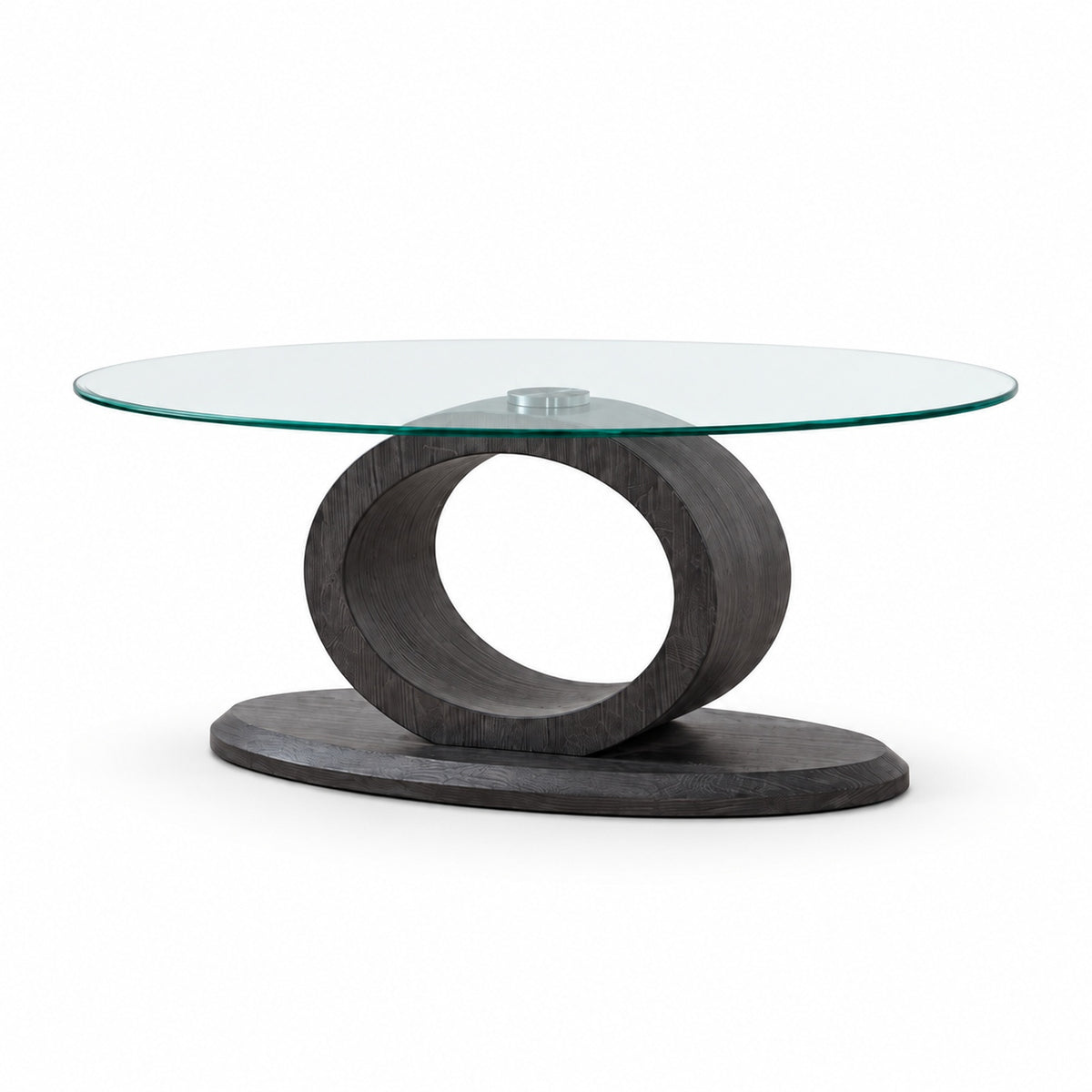 Charcoal grey wood Coffee Table on a clean white background