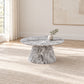 Grey marble look Coffee Table in a minimal living room