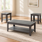 Reclaimed Wood-Look 3-Piece Coffee & End Table Set