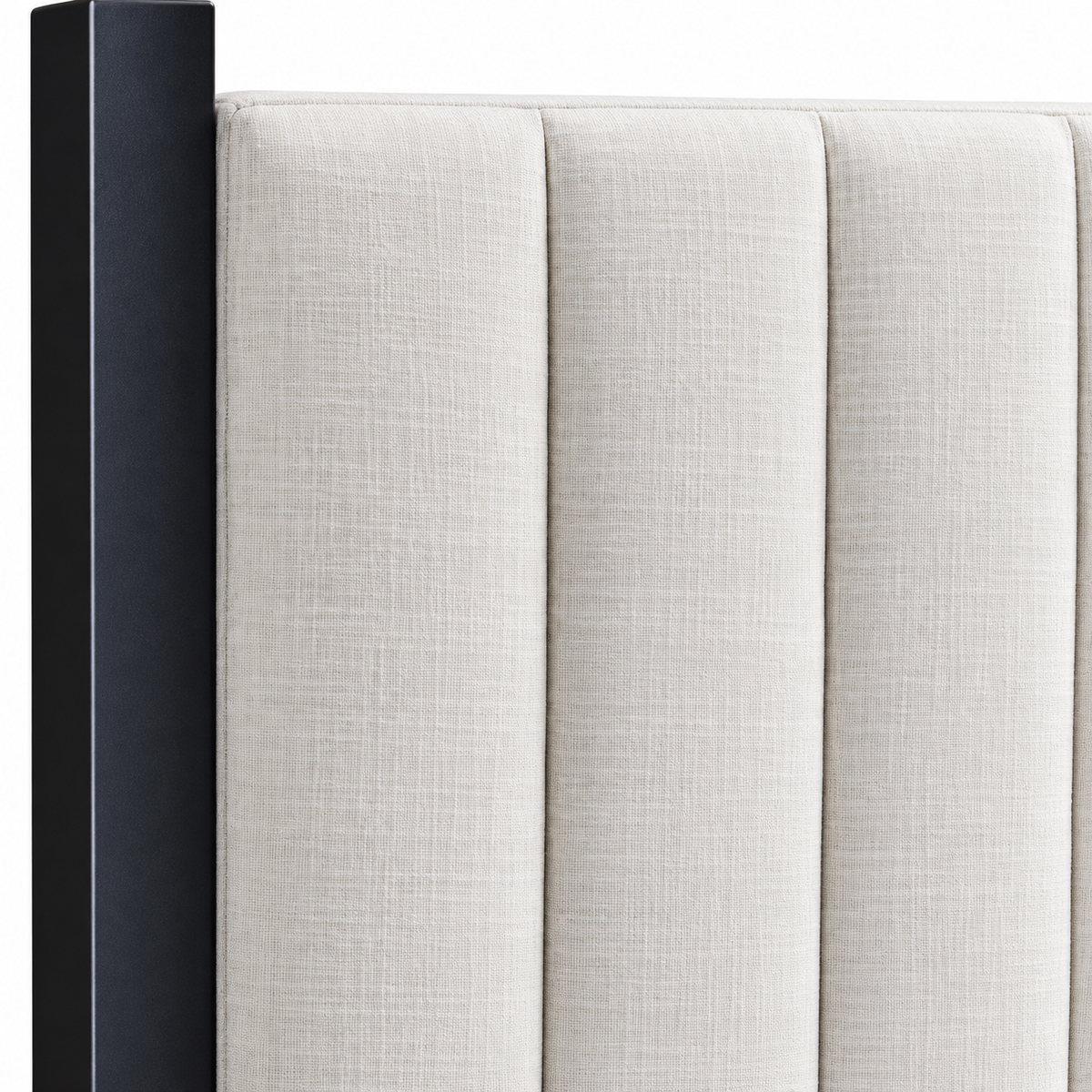 Beige Upholstered Canopy Bed Frame — supplier bed detail 2