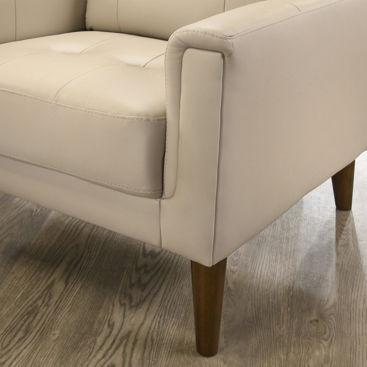 Modern Leather-Match Chair