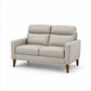 Modern Leather-Match Loveseat — loveseat clean product
