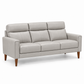 Modern Leather-Match 3-Seater Sofa – IF-8010-S clean sofa on white background