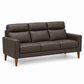 Modern Leather-Match 3-Seater Sofa – IF-8011-S clean sofa on white background