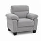 Modern Light Grey Accent Chair