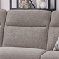IF-8026 greige performance fabric — tailored back cushion and woven upholstery close-up