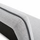 Light Grey Memory-Foam Sofa Bed with Dark Grey Piping — IF-8035 IFDC feature or fabric detail