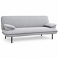 Light Grey Memory-Foam Sofa Bed with Dark Grey Piping — IF-8035 clean white product image