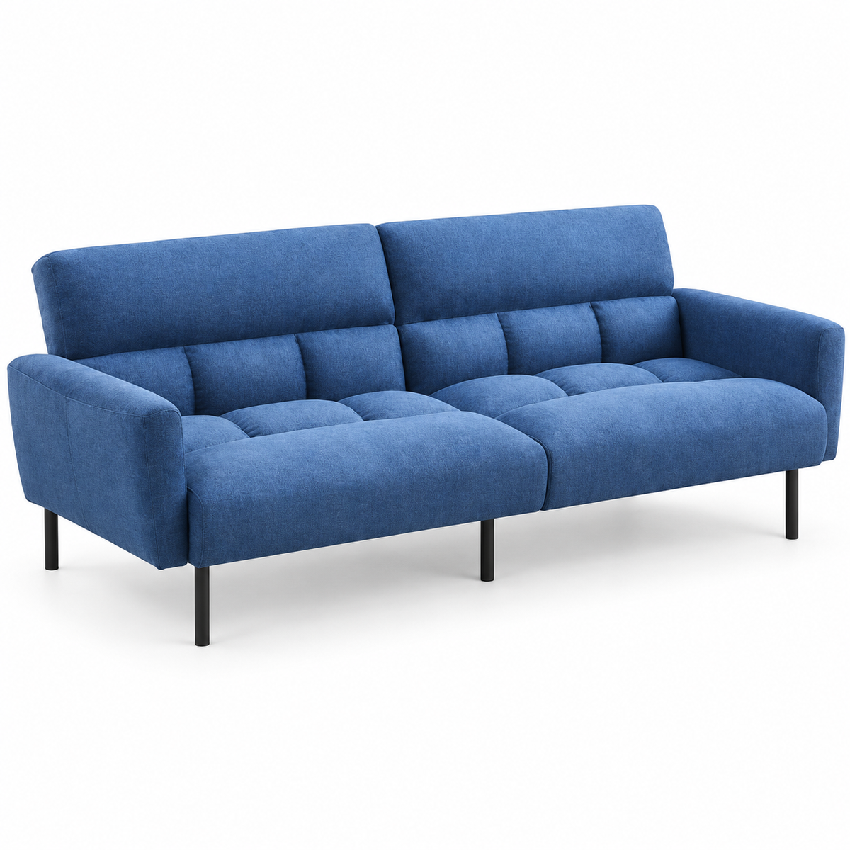 Modern Memory-Foam Split-Back Sofa Bed with Removable Arms — IF-8040 clean white product image