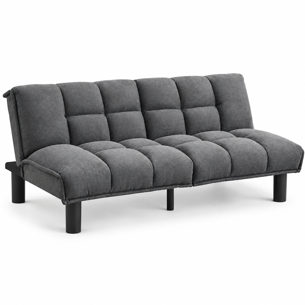 Grey Fabric Memory-Foam Split-Back Sofa Bed — IF-8060 clean white product image