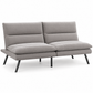 Grey Fabric Memory-Foam Sofa Bed with Steel Legs — IF-8070 clean white product image