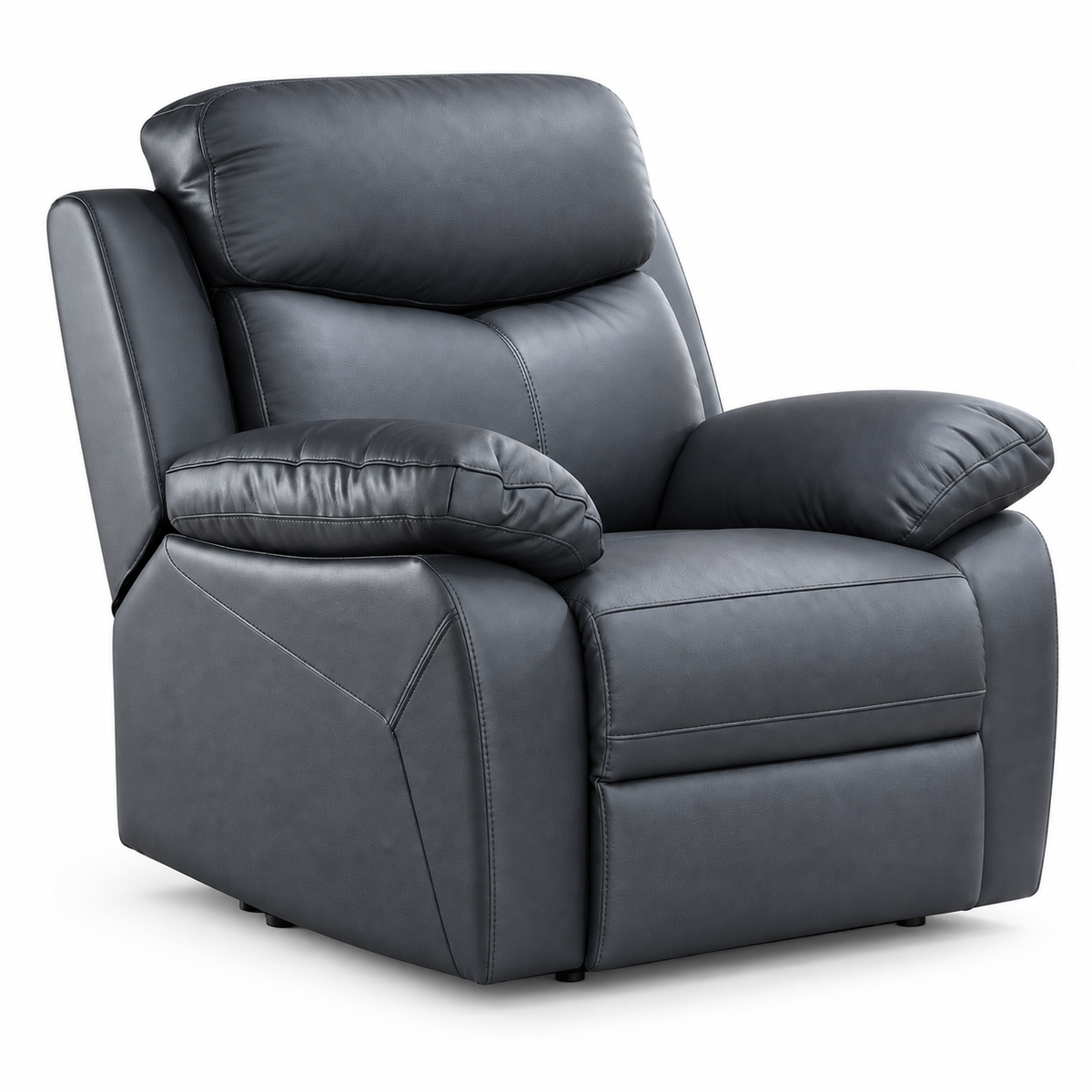 Dual-USB Leather-Match Power Recliner Chair with USB