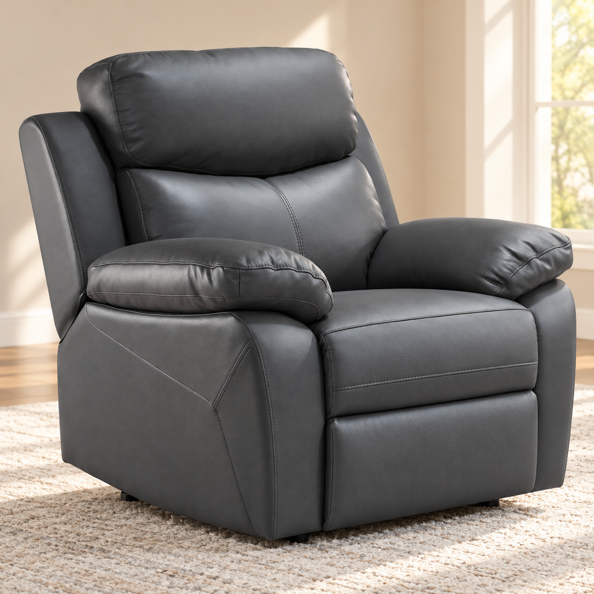 IF-8121 power recliner chair — upright closed position, single chair lifestyle image