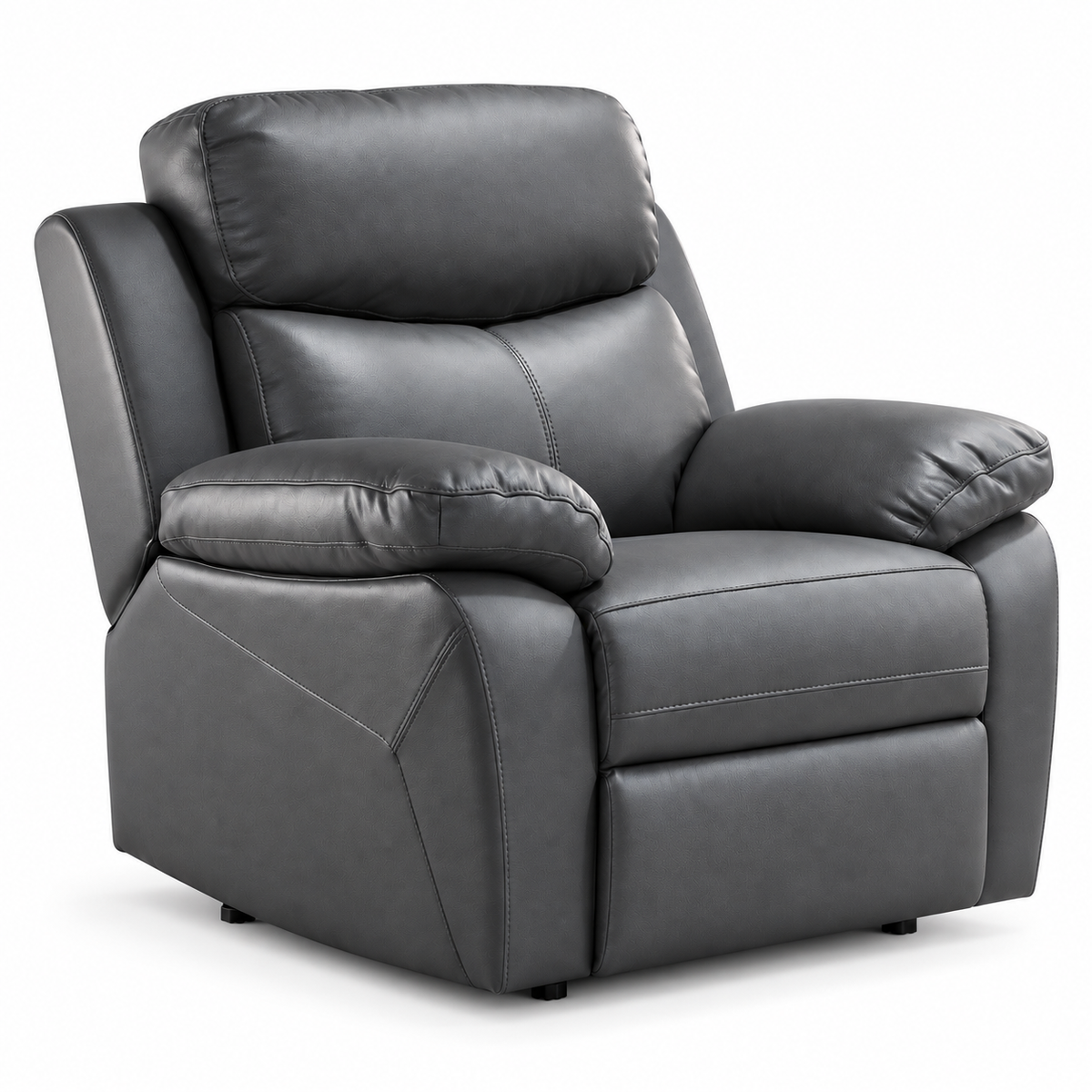 Dual-USB Leather-Match Power Recliner Chair with USB