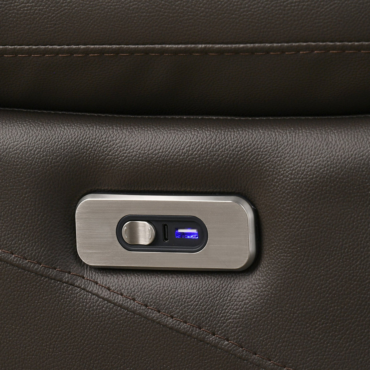 Modern Leather-Match Power Recliner Chair with USB Charging – product image 5