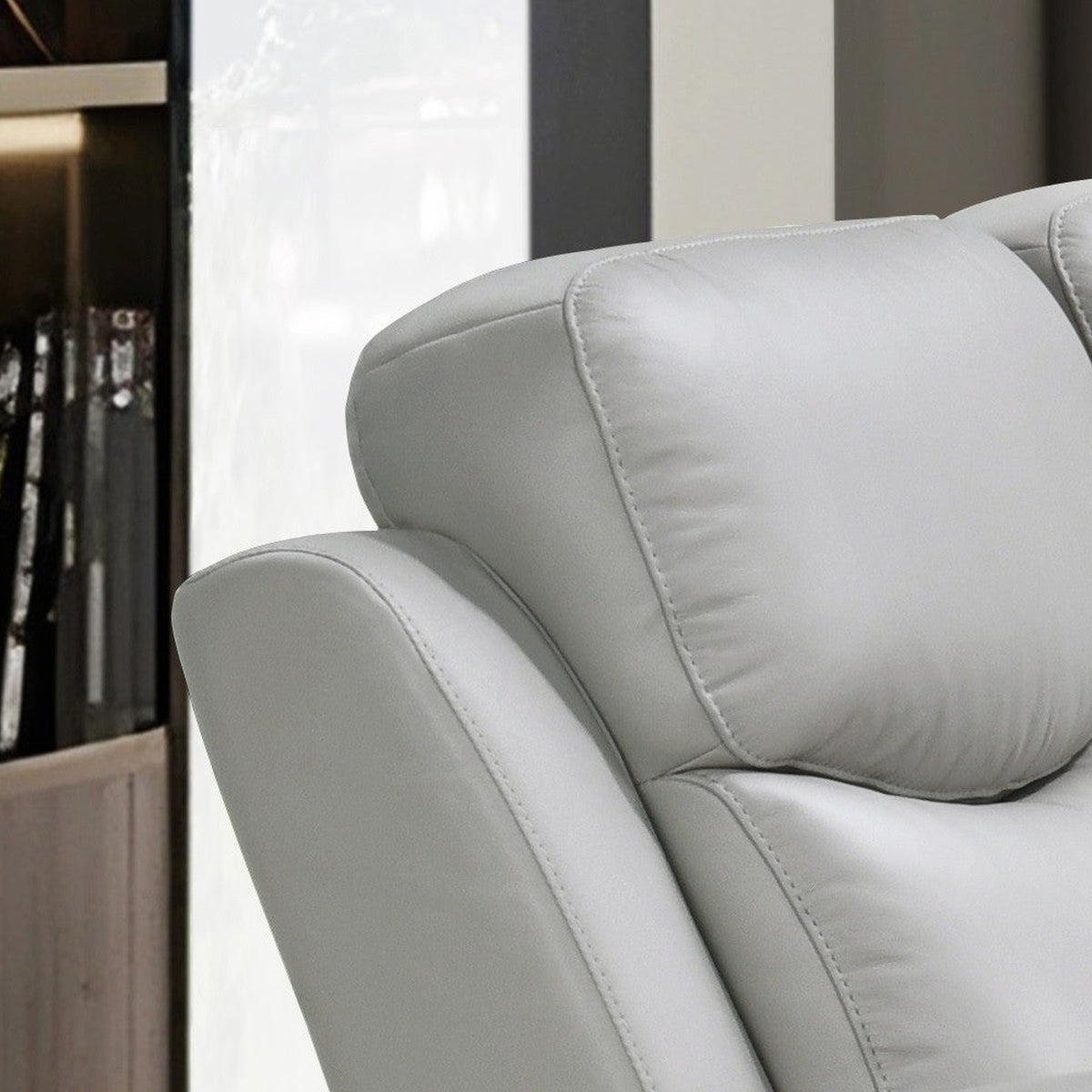 Modern Leather-Match 3-Piece Power Reclining Sofa Set with USB Charging – product image 2