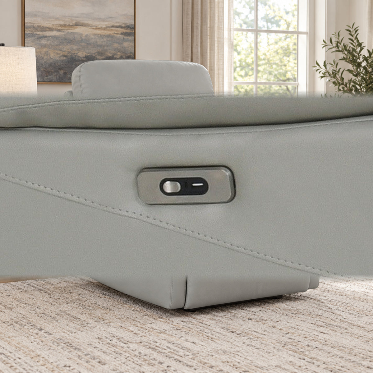 Modern Leather-Match 3-Piece Power Reclining Sofa Set with USB Charging – product image 4