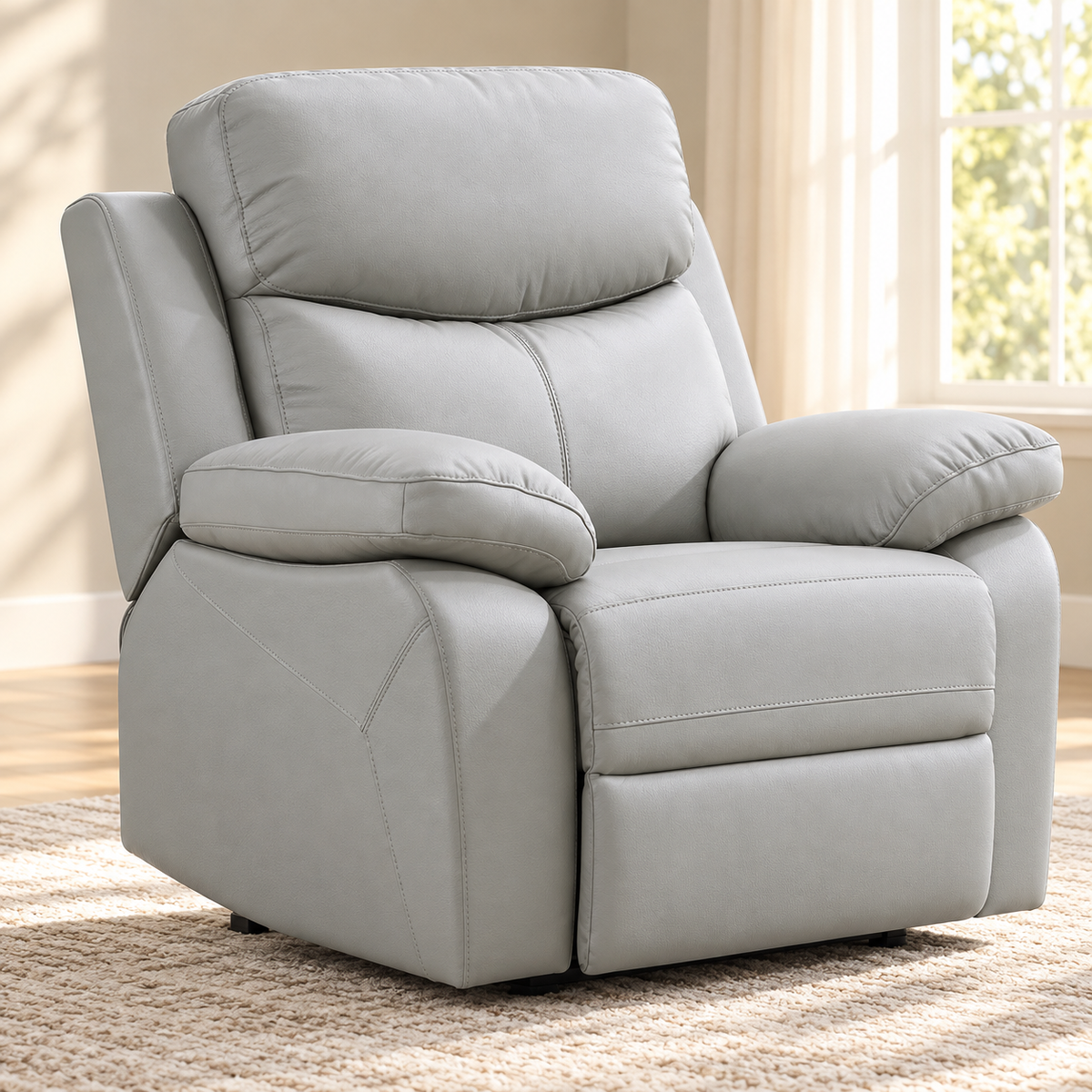 IF-8130 power recliner chair — upright closed position, single chair lifestyle image
