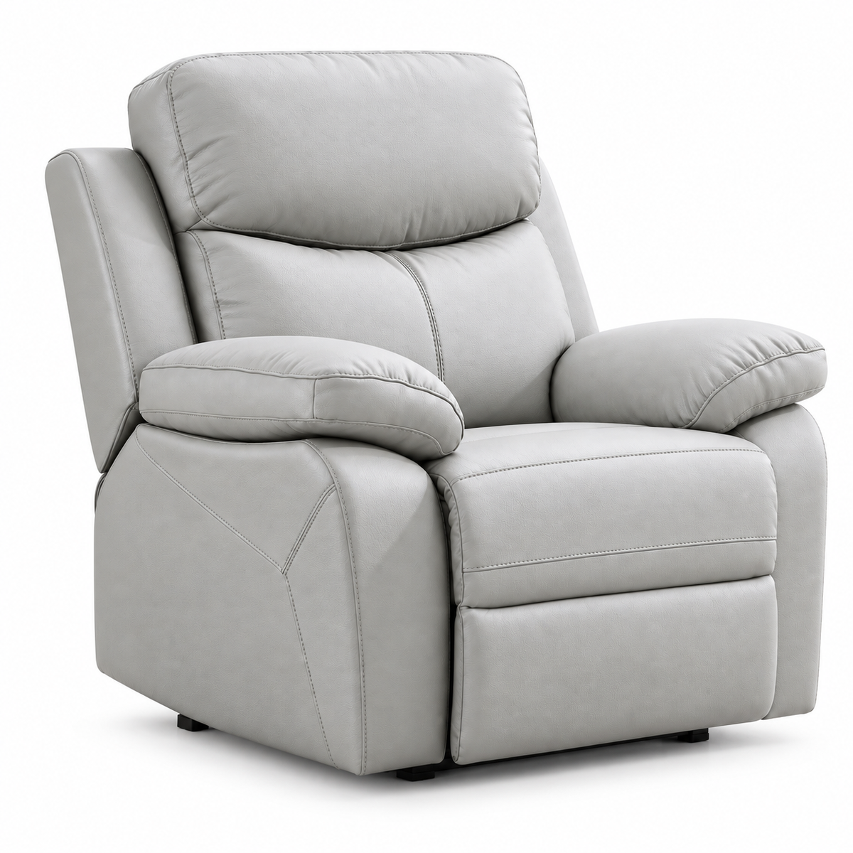 Plush High-Back Leather-Match Power Recliner Chair with USB