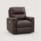Modern Leather-Match Power Reclining Chair with USB Charging — Espresso Leather Match clean product image