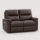 Power reclining loveseat – Chocolate Brown Leather Match clean view