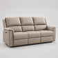 Modern Power Reclining 3-Seater Sofa with USB Charging — Stone PU clean product image
