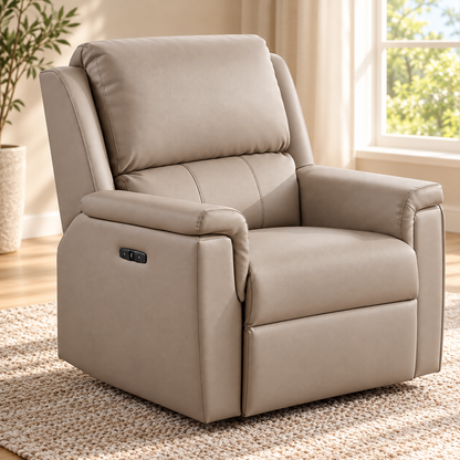 IF-8150 power recliner chair — upright closed position, single chair lifestyle image