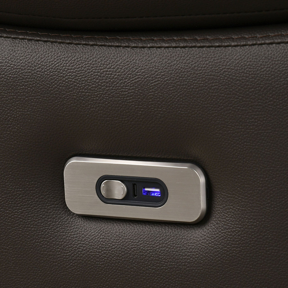 Modern Leather-Match Power Recliner Chair with USB & Hidden Cupholders – product image 3