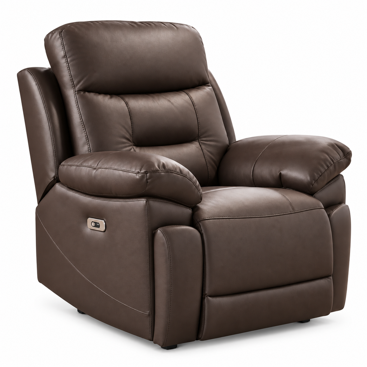 Modern Leather-Match Power Recliner Chair with USB & Hidden Cupholders