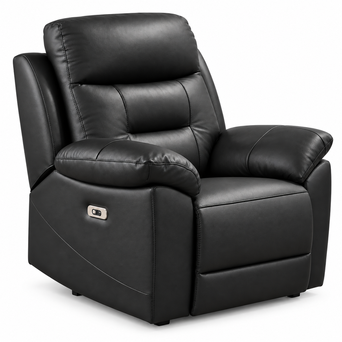Modern Leather-Match Power Recliner Chair with USB & Hidden Cupholders