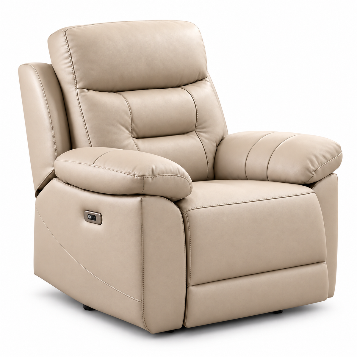Modern Leather-Match Power Recliner Chair with USB & Hidden Cupholders