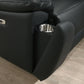 Modern Genuine Leather/Match 3-Piece Power Reclining Sofa Set with USB & Hidden Cupholders
