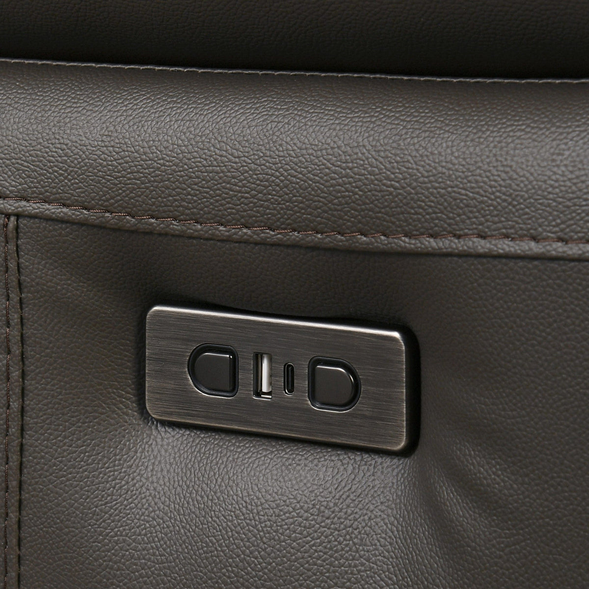 Modern Leather-Match Power Recliner Chair with USB Charging – product image 2