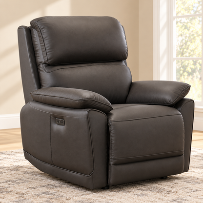 IF-8170 power recliner chair — upright closed position, single chair lifestyle image