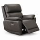 Pillow-Arm Leather-Match Power Recliner Chair with USB