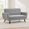 Modern Tufted Soft-Touch Fabric Loveseat — loveseat lifestyle