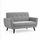 Modern Tufted Soft-Touch Fabric Loveseat — loveseat clean product