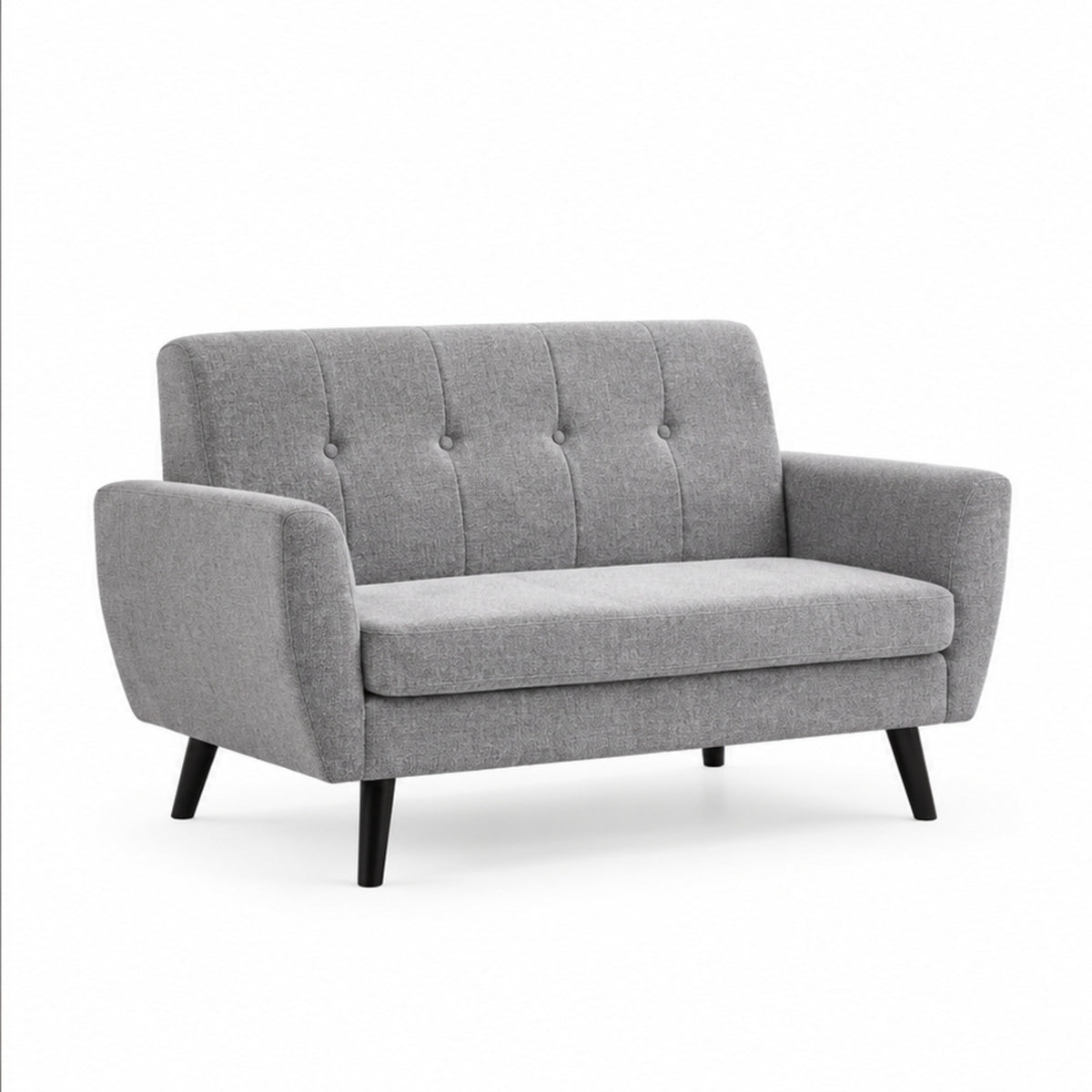 Modern Tufted Soft-Touch Fabric Loveseat — loveseat clean product