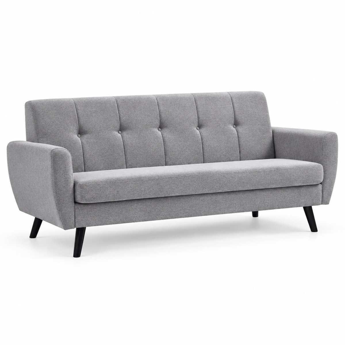 Modern Tufted Soft-Touch Fabric 3-Seater Sofa – IF-8200-S clean sofa on white background