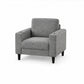 Contemporary Soft-Touch Fabric Chair with Cup Holders — chair clean product