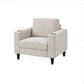 Contemporary Soft-Touch Fabric Chair with Cup Holders — chair clean product