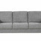 Contemporary Soft-Touch Fabric 3-Seater Sofa with Cup Holders – Fabric and seat cushion detail (IF-8240-S)