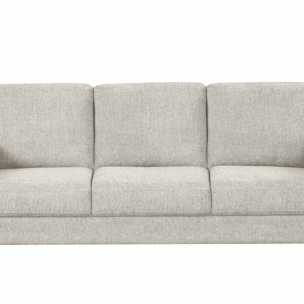 Contemporary Soft-Touch Fabric 3-Seater Sofa with Cup Holders – Fabric and seat cushion detail (IF-8241-S)