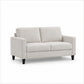 Contemporary Soft-Touch Fabric Loveseat — loveseat clean product