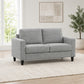 Contemporary Soft-Touch Fabric Loveseat — loveseat lifestyle