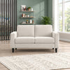 Contemporary Soft-Touch Fabric Loveseat — loveseat lifestyle