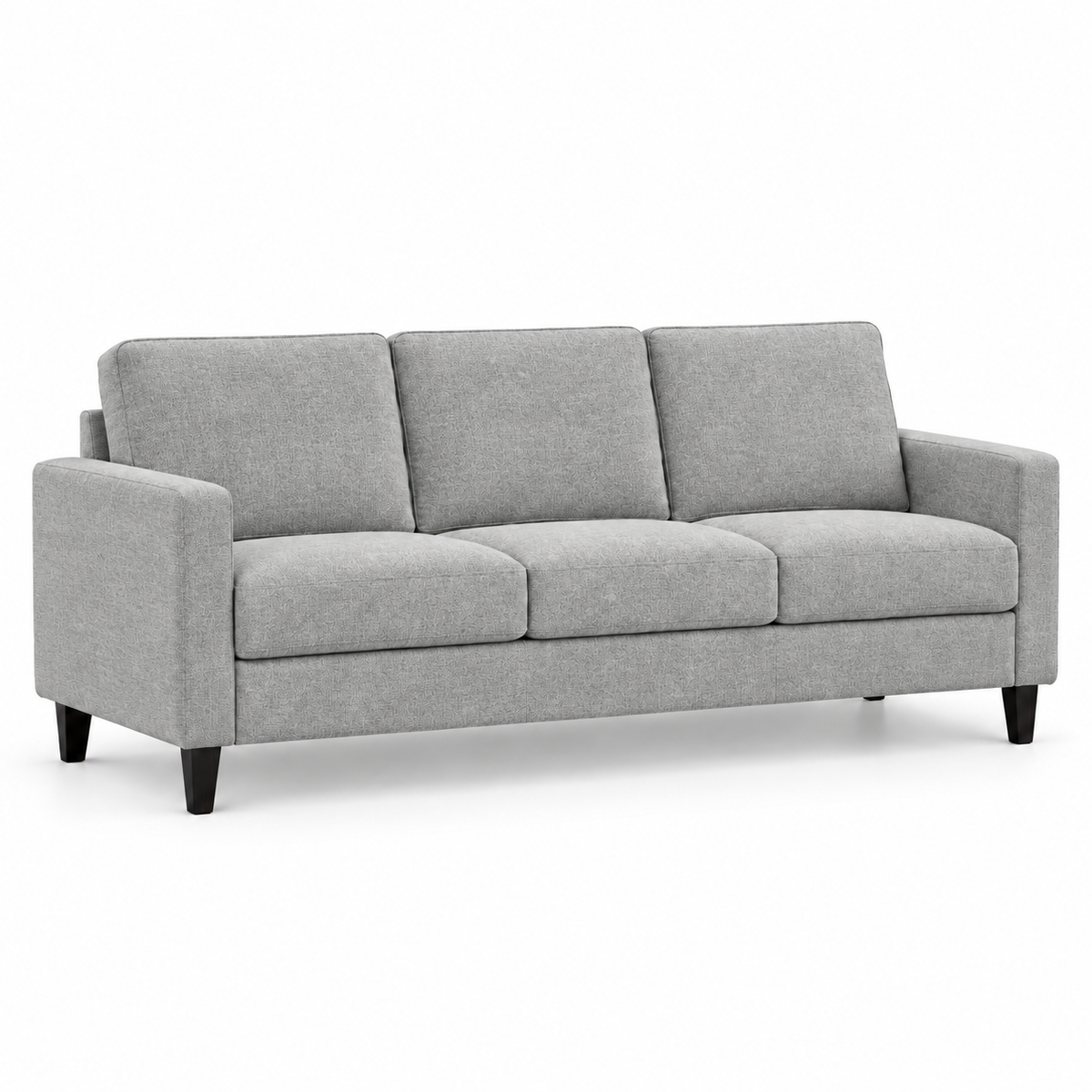 Contemporary Soft-Touch Fabric 3-Seater Sofa – IF-8250-S clean sofa on white background