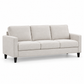Contemporary Soft-Touch Fabric 3-Seater Sofa – IF-8251-S clean sofa on white background