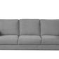 Contemporary Soft-Touch Fabric 3-Seater Sofa – Fabric and seat cushion detail (IF-8250-S)